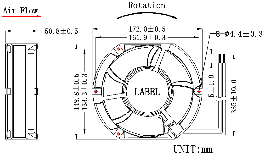 17251散热风扇尺寸 17251散热风扇尺寸