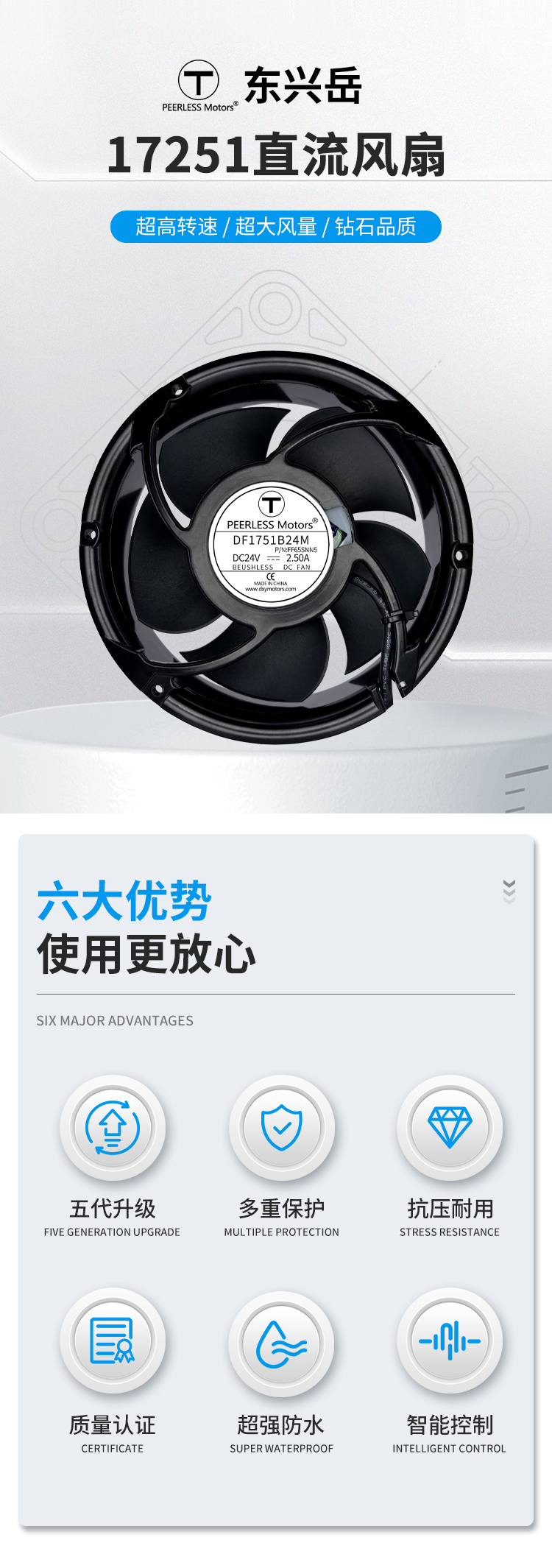 17251大风量高转速撒热风扇 17251大风量高转速撒热风扇